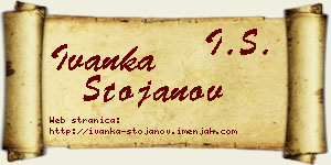 Ivanka Stojanov vizit kartica